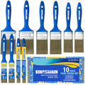 King Origin Paint Brush Set, 10 Pack Paint Brush 0.5" 1" 1.5" 2" 2.5" - color: 10 Pack, Multi-size
