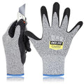 DEX FIT Level 5 Cut Resistant Gloves Cru553, 3D-Comfort Fit, Firm Grip, Thin & Lightweight, Touch-Screen Compatible, Durable, Breathable & Cool, Machine Washable; Grey L (9) 1 Pair - color: Grey, size: Large