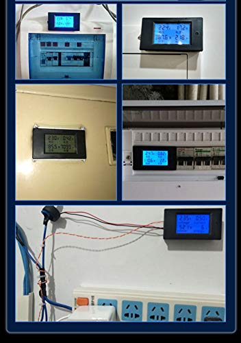 HiLetgo Digital Multimeter AC 80-260V 100A PZEM-061 LCD Display Digital Current Voltage Power Energy Multimeter Ammeter Voltmeter with Current Transformer CT - style: AC 80-260V 100A