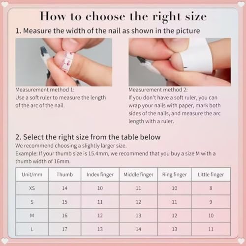 MAGLFELL Press On Nails, 10 Pcs Handmade French Almond Fake Nails, Reusable Artificial Cute Fruit Pattern False Nails for Women 3D Acrylic Nails Kit (Size M) - color: Blueberry, size: M