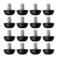 16 PCS 8mm x 1.25 M8 Adjustable Leveling feet, Adjustable Furniture Leg Leveler, Replacement Outdoor Patio, Stainless Steel Screw-in Leveling Feet Glides - color: 16pcs