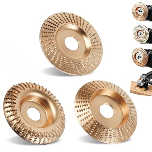 3PCS Angle Grinder Polishing Pad,Upgraded and Thickened Angle Grinder Polishing Pad,Tungstens Carbide Wheel Cuts Wood, for Polishing Buffing