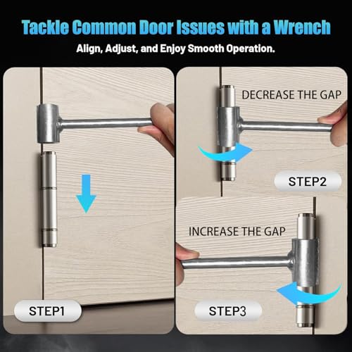 Door Hinge Adjustment Tool, 2 Pack, 0.55"-0.75" & 0.9"-0.98"