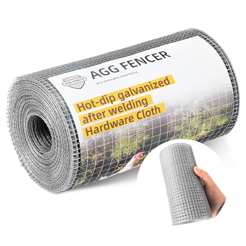 AggFencer 8inch x 25ft Hardware Cloth 1/4 inch Chicken Wire Fencing 23Ga - size: 1/4in 8in x 25ft