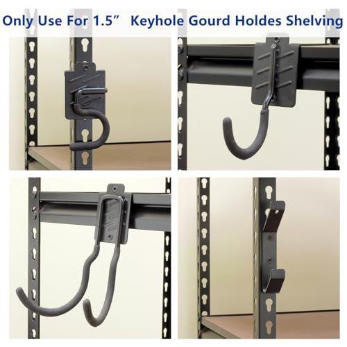 Wallmaster Boltless Shelving Hooks for 1.5 inch Keyhole Shelving Unit 7 Pcs - size: 7 pcs-Unspecified