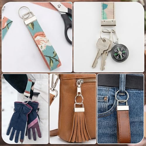 70pcs Key Fob Hardware Set 1 Inch with Key Fob Pliers