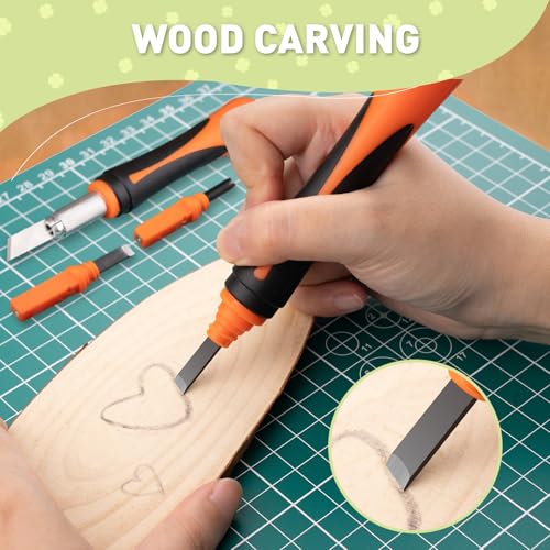 JETMORE 22 Pcs Exacto Knife Set, Hobby Knife with Exacto Blades and Case - color: Orange-22pcs