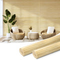 Art3d 48 x 96 in Pole Wrap Natural Bamboo Wall Panel, 2-Pack, Raw - color: Raw, size: 2-48 inches x 96 inches