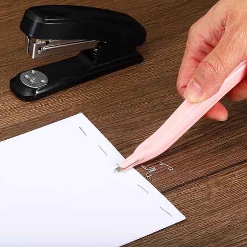 PATIKIL Staple Remover, Magnetic Staple Puller Desktop Removal Tool Cutting Tool for Office Home, Clear