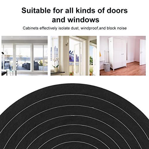 2 Rolls Foam Tape Weather Stripping Door Seal, 1'' W x 3/4'' T High Density Seal Strip, Adhesive Closed Cell Weather Strip Total 13 Feet Long - size: 1IN*3/4IN/13FT