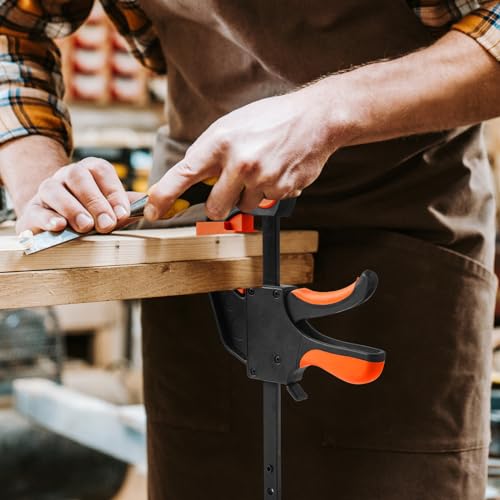 6 Pcs Right Angle Clamps 90 Degree with 6 Inch Bar Clamps