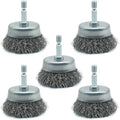 5-Pack 2-inch Wire Cup Brush Set for Drill - style: 2-inch Cup Brush - 5 Piece