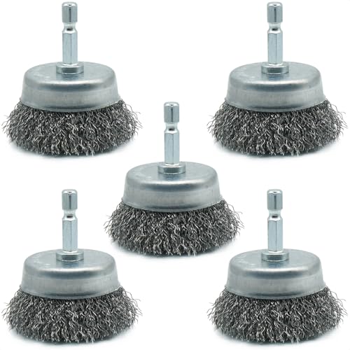 5-Pack 2-inch Wire Cup Brush Set for Drill - style: 2-inch Cup Brush - 5 Piece