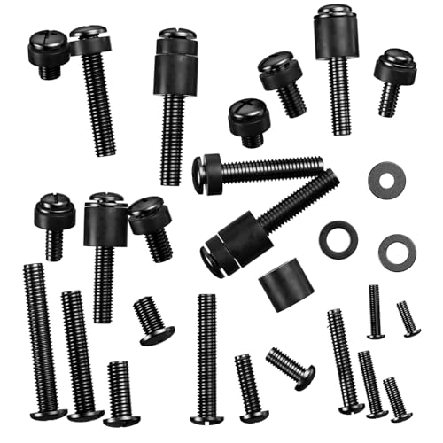 WALI Universal TV Mount Hardware Kit, M4,M5,M6,M8 Screws with Box, Black
