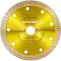GoYonder Super Thin 4.5" Grinder Blades Tile Blade, Diamond Saw Blade for Cutting Porcelain Tiles Granite, 115mm Tile Cutting Blade for Angle Grinder (4.5"-115mm(Golden)) - size: 4.5" - Golden (1 Count)
