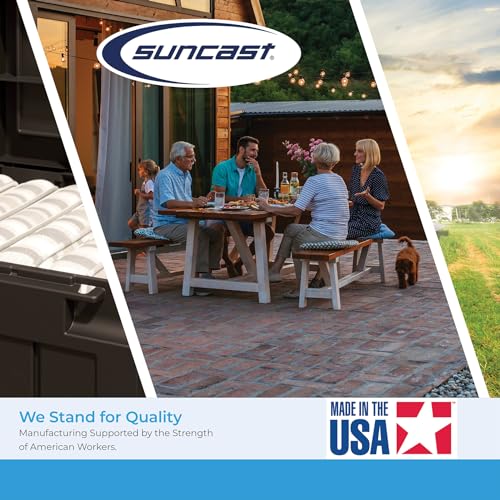 Suncast Horizontal or XL Vertical Shed Shelf Kit, Space Saving Shelving for Wall Mount Outdoor Storage Structures, 67" W x 10.25" D x 1.25" H, Black