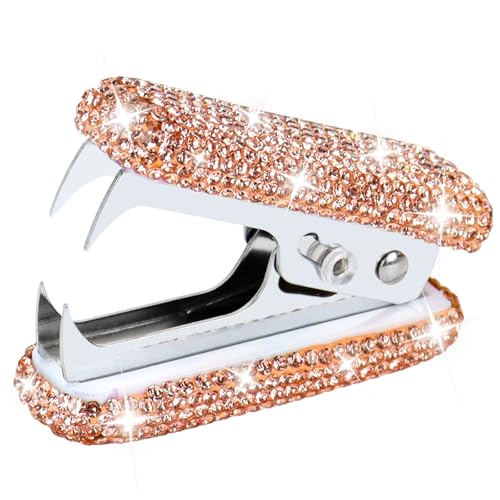 MultiBey Bling Acrylic Staple Remover with Metal Jaws, Champagne Gold - color: Champagne Gold