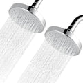 High Pressure Shower Head - 4.7“ Powerful Bathroom Pressure Boosting Rain Showerhead - Perfect Universal Replacement for Rainfall Shower Heads (2 Pack, Chrome) - style: 2 Pack Chrome