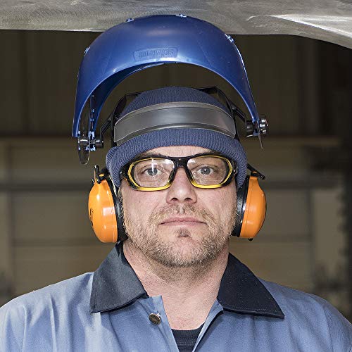 Sellstrom Noise Cancelling Lightweight Safety Ear Muffs, 27dB NRR, Universal Fit, Soft EVA Foam, Telescopic Height Adjustment, Black/Orange, S23404 - color: Black/Orange, style: 27 Db Nrr Rating - Lightweight