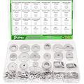 508PCS Fender Washers for Screws and Bolts,Fender Washer Assortment Kit 304 Stainless Steel 24 Different Sizes-M2 M2.5 M3 M4 M5 M6 M8 M10 M12 for Home and Industrial Usage - size: 508pcs