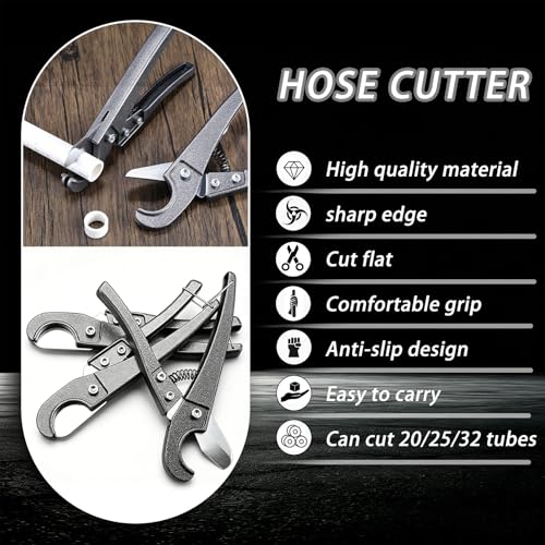 8PCS Internal & External PVC Pipe Threader Tool Set with Step Drill Bits
