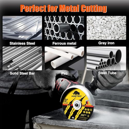 Cut Off Wheels 3 Inch, 55 Pack with Mandrel Kit for Die Grinder - size: 3 INCH