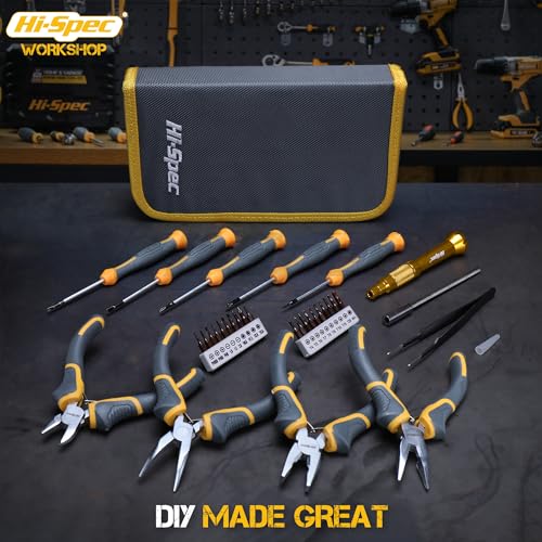 Hi-Spec 32pc Electronics Repair & Opening Tool Kit Set for Laptops, Phones, Devices, Computer & Gaming Accessories. Precision Small Screwdrivers with Pentalobe Bits for iPhones & MacBooks (Pack of 2) - size: 32pcs (Pack of 2)