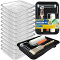 Great Andrew 15 Pcs Paint Tray Set, 9 Inch Plastic Paint Tray with Liners - size: 15 Pack Liners Kit, 9 In