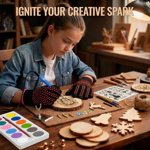 ACRSIKR Gifts for Adults, Wood Burning Kit Craft Gifts Ideas for Adults - color: Brown