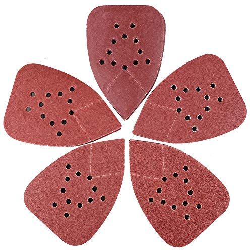 LotFancy Sanding Pads for Black and Decker Mouse Sanders, 50PCS 60 80 120 150 220 Grit Sandpaper Assortment - 12 Hole Hook and Loop Palm Detail Sander Sanding Sheets Sand Paper (Pack of 2) - size: 60/80/120/150/220 Grit (Pack of 2)