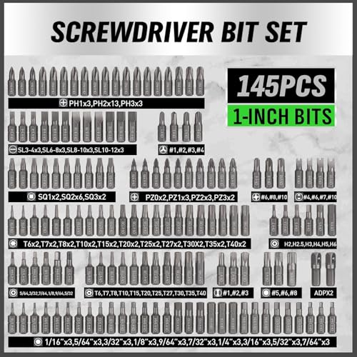 SWANLAKE 232-Piece Ultimate Screwdriver Bit Set, Cr-V Impact Driver Bit Set, Includes Security Bits, Nut Driver, Ratchet Wrench and Bits Holder - style: Multi-Used Version