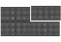 WALMANN 4 PCS 12x24 in Pegboard Panels, 24x48 in Wall Tools Pegboard - color: Black 12"*24", size: 24"*48"