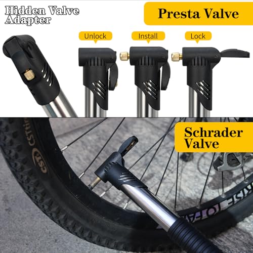 Bike Repair Kit, Bike Tire Repair Tool Kit, Including Bike Tire Pump, 16-in-1 Bike Multitool, Bicycle Tire Repair Accessories, Used for Mountain Bike and Road Bike - size: Multi-Tool+Inflator+Tire Repair Kit