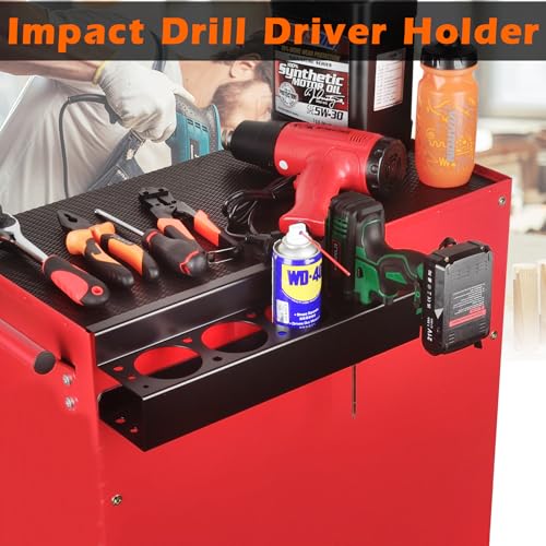 MUTUACTOR Heavy Duty Tools Organizer,Magnetic Mount Power Drill Driver Holder,Anti-slip Strong Magnetic Tools Holder Storage Rack for Impact Drivers Wrench,1PCS,Black - style: Black Impact Driver Holder