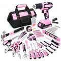FASTPRO 232-Piece Pink Drill Set for Women, Pink Tool Set with Bag - color: Pink