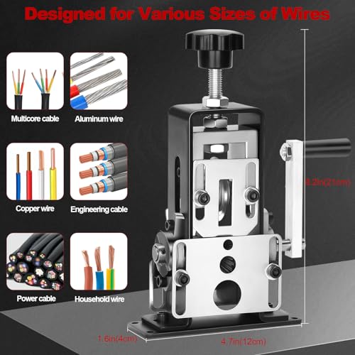 EXKRAEFT Manual Wire Stripping Machine Gauge Wire 0.06-1''
