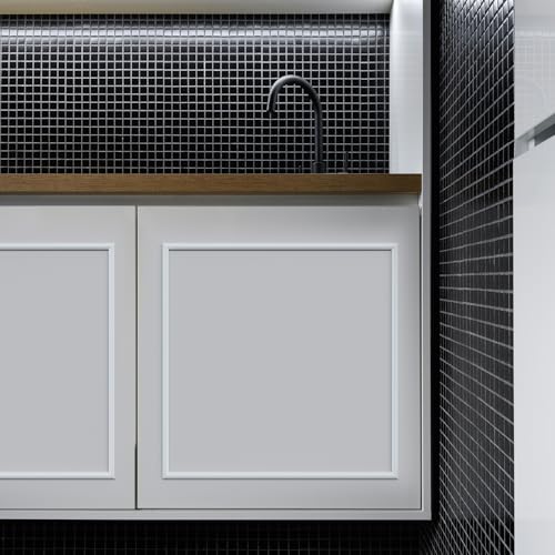 Melkus Peel and Stick Wall Molding Kit, 3 Sets 20" x 20"Precut Wainscoting Panels, Self Adhesive Molding Trims for Interior Wall Décor - size: 3 Set/20"x20"