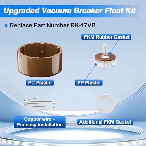 Outside Wall Faucet Repair Kit Compatible with Woodford Model 17, Sillcock Metal Wheel Handle Repair Kit Replace# RK-17MH - size: RK-17MH