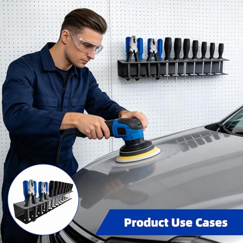 2Pack Screwdriver Organizer Wall Mounted, Heavy Duty Rustproof Tool Organiz