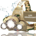 DanForce Headlamp. USB Rechargeable LED Head Lamp. Ultra Bright LUMINUS 1080 Lumen Headlamp Flashlight + Red Light. HeadLamps for Adults, Camping, Outdoors & Hard Hat Light. Zoomable IPX54 Headlight - color: Proxima