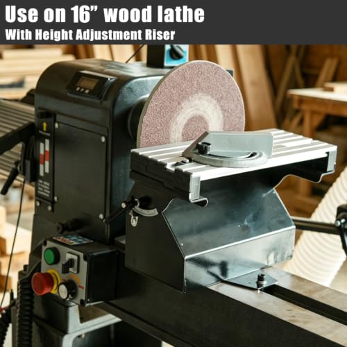 Lathe Mounted Disc Sander for 14 inch and 16 inch Woodtuning Lathe with Thread 1"X8TPI, Sanding Accessory, 9 inch Disc Sander. - color: Dsl-9c