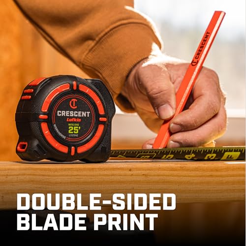 Crescent Lufkin 25 Ft. WORKHORSE NITE EYE Magnetic Tape Measure | LM1125NE - size: 25' Magnetic, style: SAE