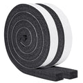 Yotache Air Conditioner Window Seal Kit - 1"x1", 13Ft (6.5Ft x 2, Black) | High Resilience Weather Stripping Foam Tape for AC Windows & Door Insulation, Noise Reducing, Air Leak Proof - size: (1"×1") 13FT
