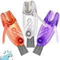 4 in 1 Cup Lid Cleaning Brush, Portable Water Bottle Brush, Multifunctional Cup Lid Cleaner Brush Set for Tight Spaces, Bottle Gaps, Tumblers, Travel Mug Caps(3 PCS) - color: White, Purple, Orange(3 Pcs)