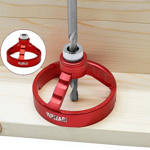 Drill Press Guide Jig,6/7/8/9/10mm Drill Bushings Vertical Hole Woodworking for Electric Power Hand Drill (Red) - color: Red