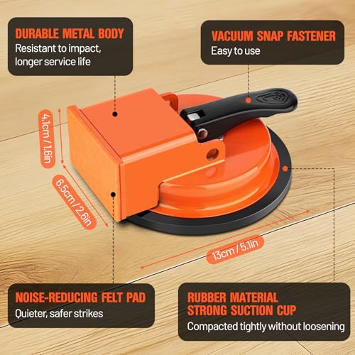 Floor Gap Fixer Tool, Suction Cup Tile Leveler, Heavy Duty Floor Gap Fixer | Tile Countertop Installation Tools for Wood, Tiles, Vinyl, Laminate Flooring