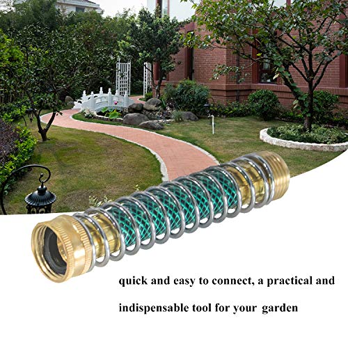 Hourleey Garden Hose Protector, Hose Extension Adapter with Coil Spring, 2 Pack - size: 2 Pack