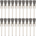 20PCS Wire Brushes - Metal Rust Removal, Polishing, Cleaning - 8mm Diameter, 3mm Shaft - Removes Burrs, Dust, and Oxide Layer - Handles Rough Surfaces - Designed for Industrial and DIY Enthusiasts - style: Wire Brush 3*8mm 20PCS