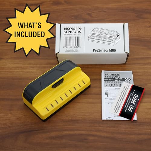 Franklin Sensors ProSensor M90 9-Sensor Stud Finder Wall Scanner - color: Yellow