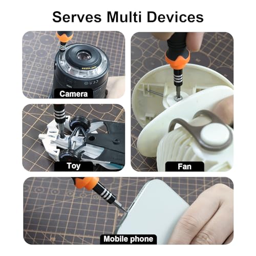 Laptop Precision Screwdriver Set,33 in 1 Magnetic Small Screwdriver Electronic Repair Tool Kit for Phone, Glasses, Watch, Ring Doorbell, RC Car, Xbox,Toys